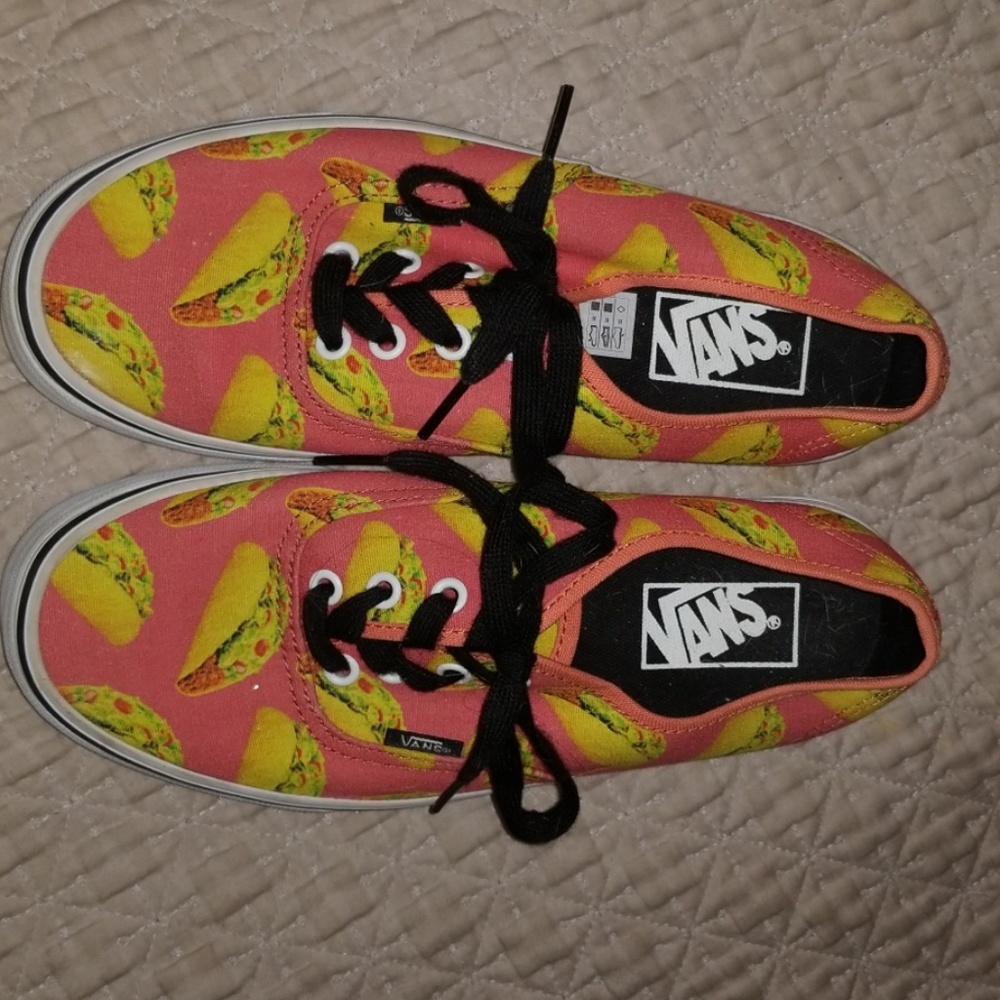 VANS pink taco shoes
